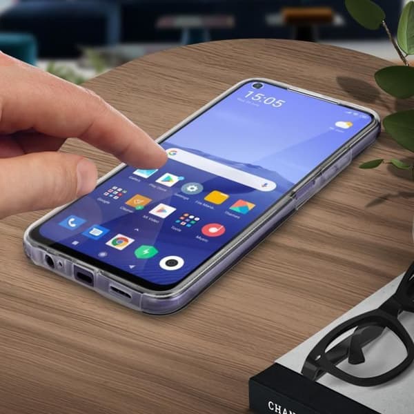 Coque - Xiaomi - Redmi Note 9T - Hårdt Bagbeskyttelse - Blød Forside - Hvid Vit