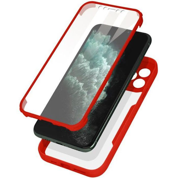 iPhone 11 Pro - Apple - Iskunkestävä - Plexiglas - Polymeeri - Punainen Röd