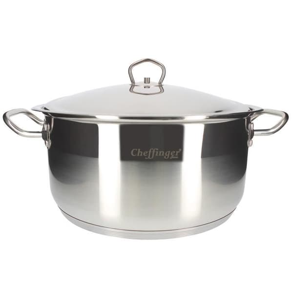 Marmite - CHEFFINGER - CF-SS32-SH - 32 cm - Rustfrit stål - Låg inkluderet Grå