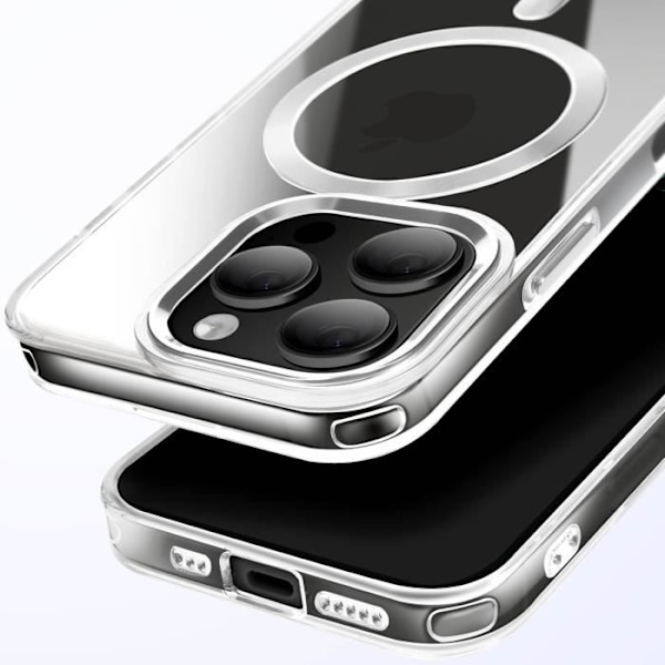 MagSafe-cover til iPhone 14 Pro Bag i Krystal Farve Sølv Grå