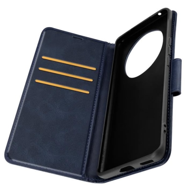 Fodral för Honor Magic 6 Lite 5G Flip Wallet Support handledsrem midnattsblå