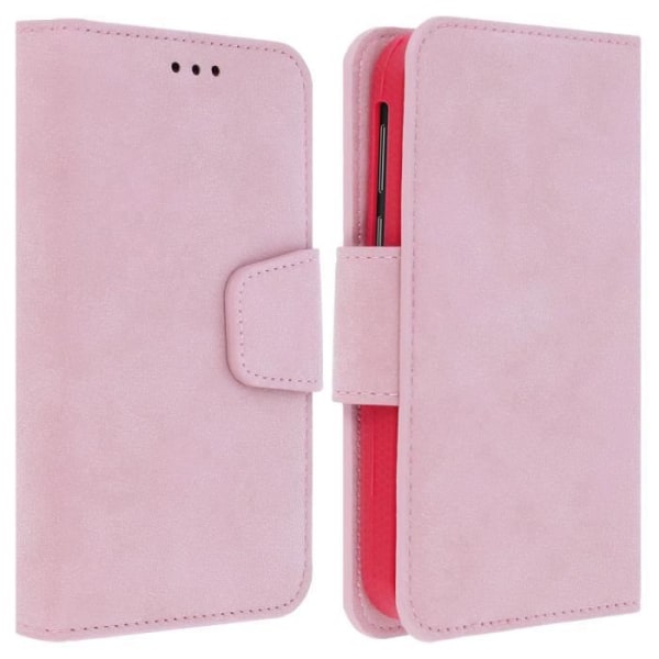 Universal 6" Smartphone-etui Cover Aged Effect Slide Pink kortholder XXL Pink