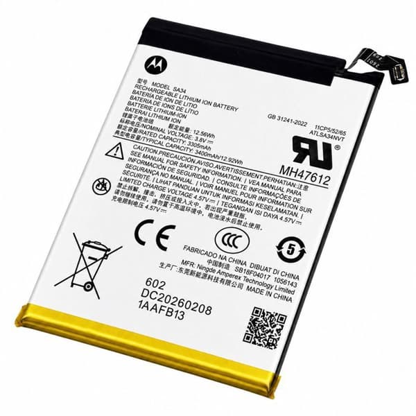 Batteri til Motorola Razr 70 Plus Model SA34 3400mAh Service Pack Motorola Grå Grå