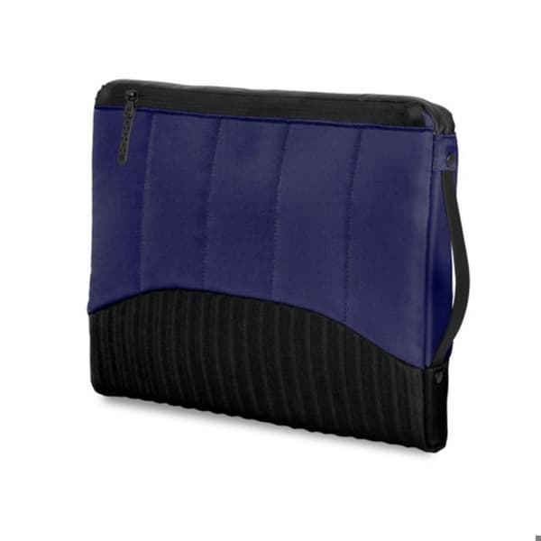 MacBook Pro 16" -kansi olkahihnalla ja taskulla, Dux-sarja, stm goods, musta / sininen