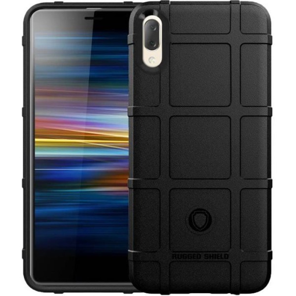 Coque - Sony - Xperia L3 - Förstärkt skydd - Robust silikon - Texturerad effekt Svart