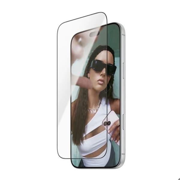 Härdat glas för iPhone 18 Pro Max / 17 Pro Max med monteringsram Panzer Glass Transparent Vit