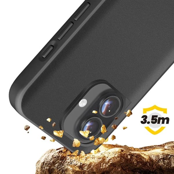 Skyddsfodral för iPhone 17 Modell SolidX Stötsäker 3.5 m certifierad MIL-STD 810G Rhinoshield Svart Svart
