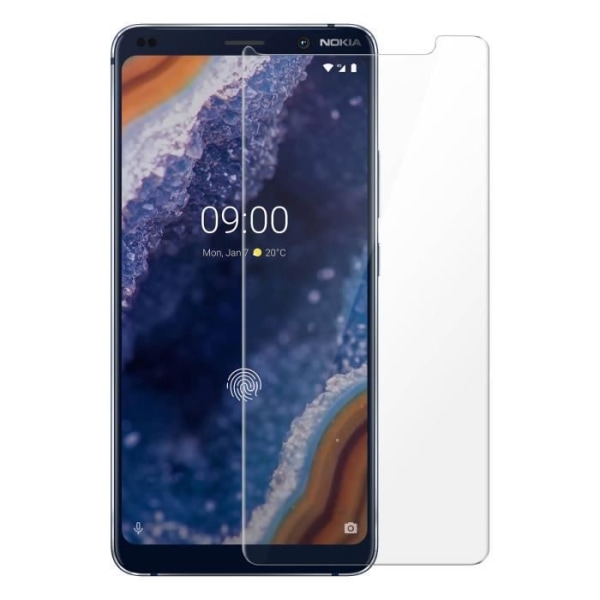 Nokia 9 PureView Skärmskydd Härdat Glas 9H Stötsäker Transparent Vit