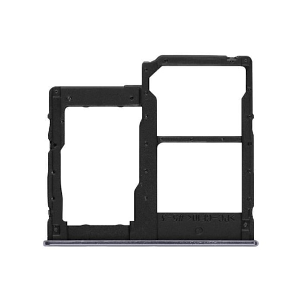 SIM-kortbakke - Samsung - Galaxy A40 - Sort - 2 nano SIM-slots - Micro-SD slot Svart