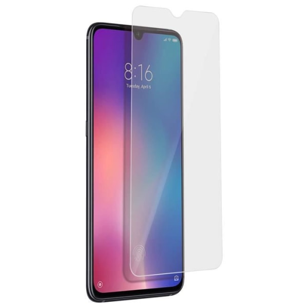 Xiaomi Mi 9 skærmbeskytter hærdet glasfilm 9H stødsikker gennemsigtig Vit