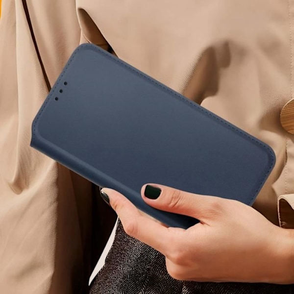Samsung Galaxy S24 FE Lompakkokotelo Korttitasku ja Videoalus Sininen Yö Blå