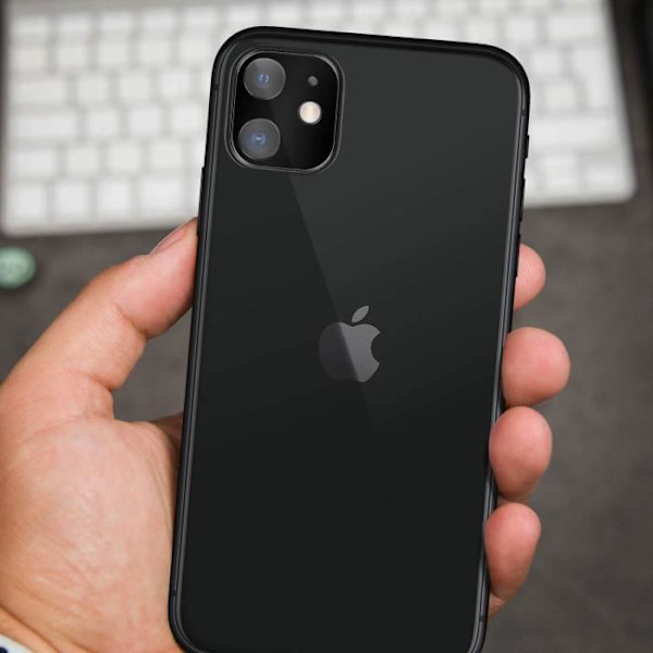 Kamerabeskyttelse - AVIZAR - iPhone 11 - 9H hærdet glas - Anti-fingeraftryk - Ridsefast Svart