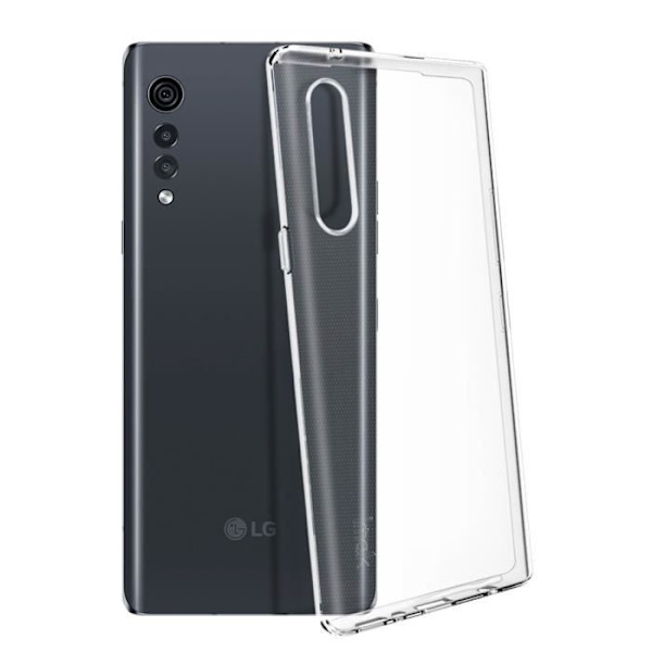 Coque - Imak - LG Velvet - Flexibelt silikongel - Stötskydd - Transparent vit Vit