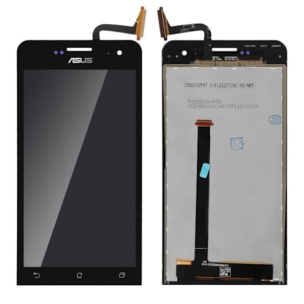 Asus Zenfone 2 (ZE500CL) LCD-skärm Komplett Touch Block-kompatibel - Svart Svart