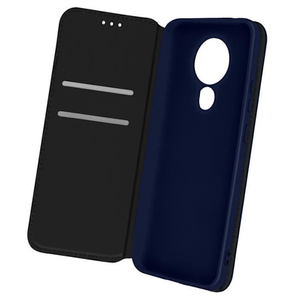 Portföljfodral AVIZAR för Nokia 3.4 och 5.4 - Mörkblå - Videostöd Funktion Nattblått