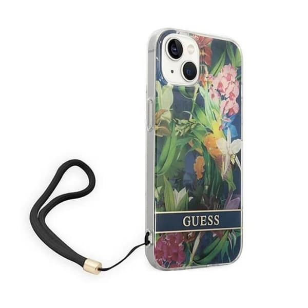 Gæt Blomst Snor - Cover til iPhone 14 (Blå) - 3666339093952