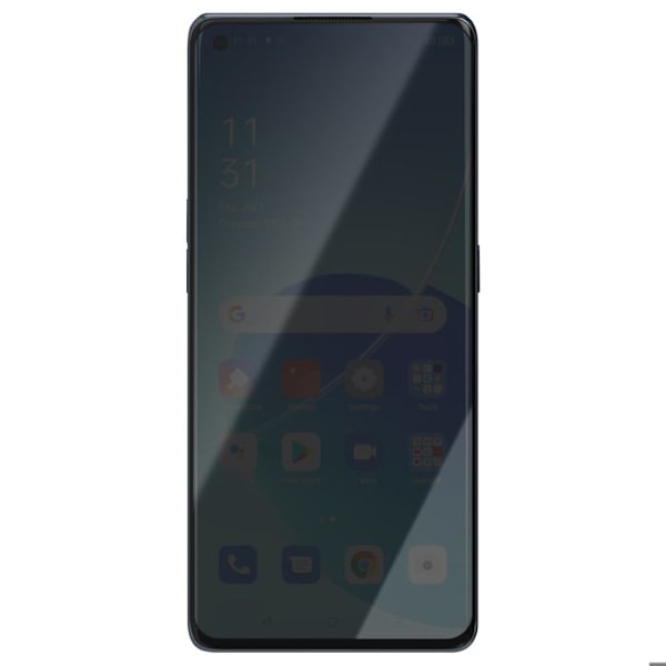 LCD-skærm + Touchscreen til Oppo Reno 6 Pro med Sort Ramme Svart