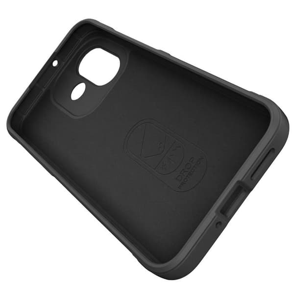 Cover til Xiaomi Redmi Note 17 med geometriske mønstre, forstærkede hjørner, sort Svart