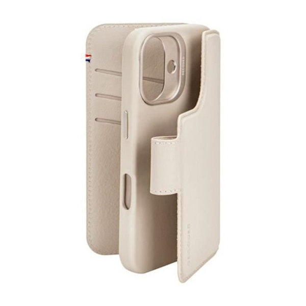 iPhone 16 - MagSafe - Irrotettava - Täysnahkainen - Puolijäykkä - Beige Beige