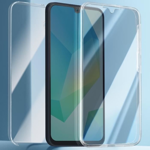 Heltäckande skal för Samsung A16 med upphöjd kameralins, transparent Transparent