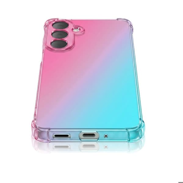 Cover til Galaxy A27 med Forstærkede Hjørner, Translucent Gradient Effekt i Rosa / Blå rosa och blå