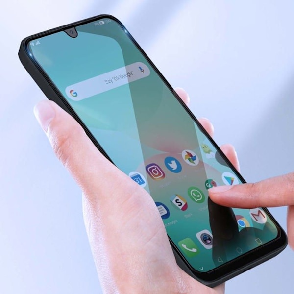 Temperet glas til Galaxy A26 Hårdhed 9H Ridsesikker Total Cover Akashi Sort Svart