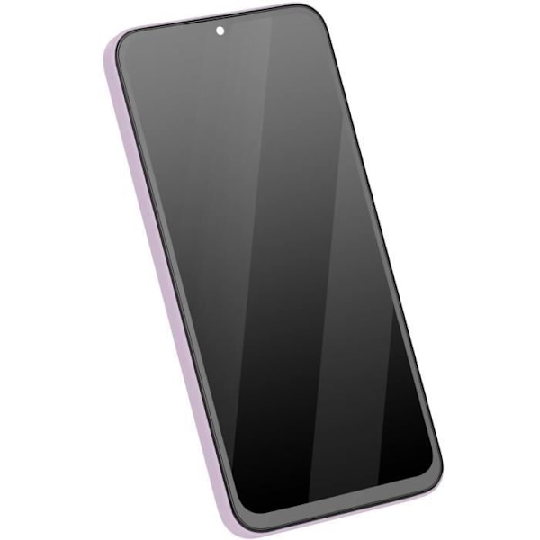 Skærm til Samsung Galaxy A55 LCD + Touchglas + Original Samsung Chassis Lyslilla Lila