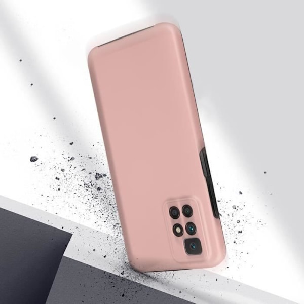 Suojakuori - Xiaomi - Redmi 10 - Ruusukulta ja Läpinäkyvä - Metalliefekti - 360° Roséguld och transparent