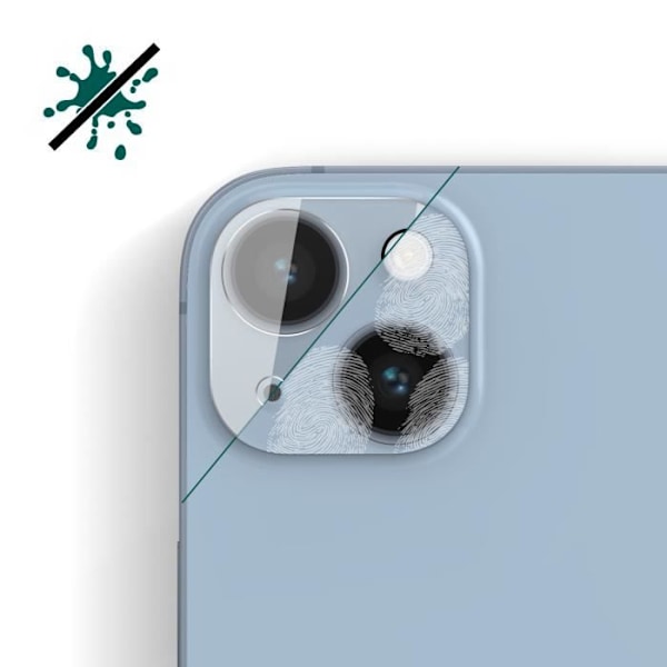 Kameraskyddsfilm - FORCE GLASS - iPhone 14/14 Plus - 9H härdat glas - Anti-explosion - Transparent Vit