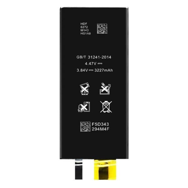 AVIZAR batteri til iPhone 13 - Kapacitet 3227mAh - Lithium Ion - Kompatibel - Sort Svart