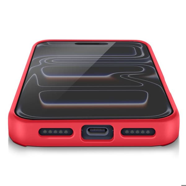 Coque Ring - AVIZAR - iPhone 17 Pro Max - Rød - Drejelig 360° - Magnetisk fastgørelse Röd
