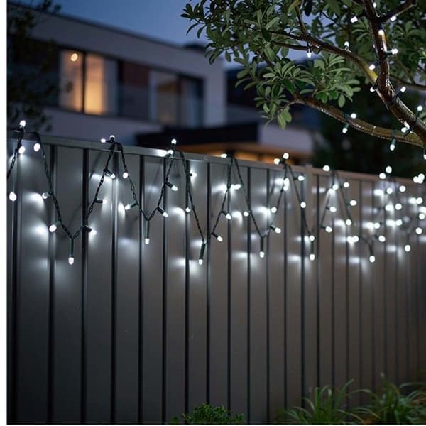 Valoketju - AVIZAR - 100 lamppua (LED) - 31V matalajännite - 8 tilaa - IP44 Grön