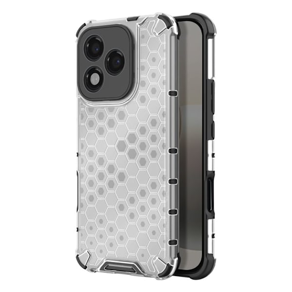 Coque Antichoc Honor 400 Lite vahvistetuilla kulmilla ja kohokuvioidulla suunnittelulla Valkoinen