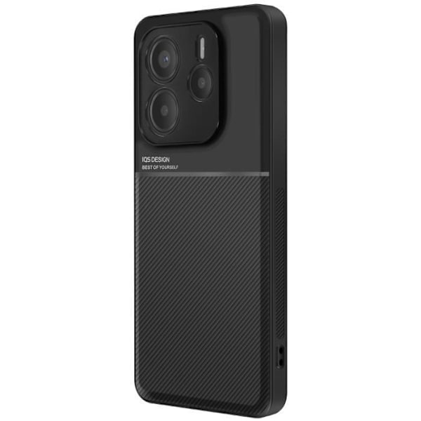 Coque för Xiaomi Redmi Note 14 5G Bi-material Stötsäker Svart Svart