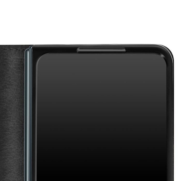 Samsung Galaxy Z Fold 3 Fodral - AVIZAR - Plånboksfodral - Svart - Magnetisk flik svart