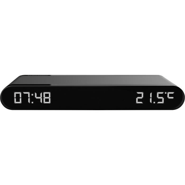 Laddstations väckarklocka - THOMSON - Svart - 15W induktion, Temperatur, USB-C-port, Strömförsörjning. 230V