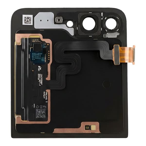 Ekstern Skærm til Galaxy Z Flip 6 Super AMOLED Panel med Chassis Service Pack Samsung Sort Svart