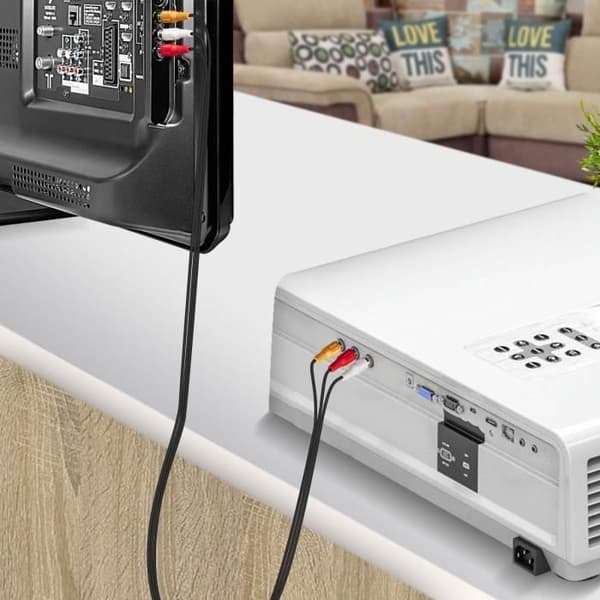 3 RCA-miehet - LINQ - 5m - Laadukas ääni - Varustettu - Musta