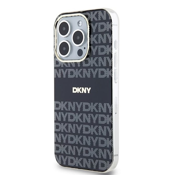IPhone 15 Pro Max-fodral - DKNY IML IML Mono & Stripe MagSafe (DKHMP15XHRHSEK) - Noir