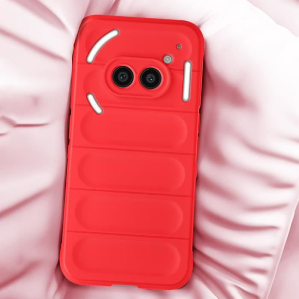 Fodral för Nothing Phone 2a Mjuk Silikon Anti-Slip Design Röd Röd