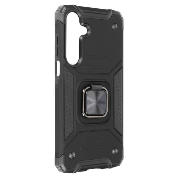 Taske til Samsung Galaxy A25 5G stødsikker multifunktion roterende ring Sort Svart
