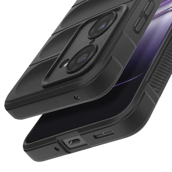Silikone Cover - AVIZAR - OnePlus Nord CE5 - Tekstur Design - Soft-Touch - Stødbeskyttelse Svart
