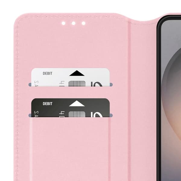 Magnetiskt Flipfodral för Galaxy S26 Plus Ställfunktion Classic Edition Rosa Ros