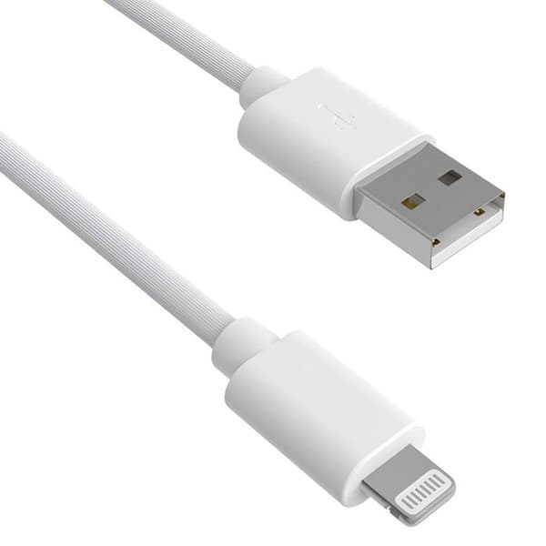 Pack Laddare USB-A 2.4A med USB-A till Lightning-kabel 1.5m Jaym Vit Vit