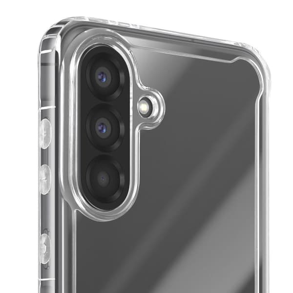 Skal - AVISERA - Samsung Galaxy A56 - Förstärkta Hörn - Höjda Kanter - Transparent Vit