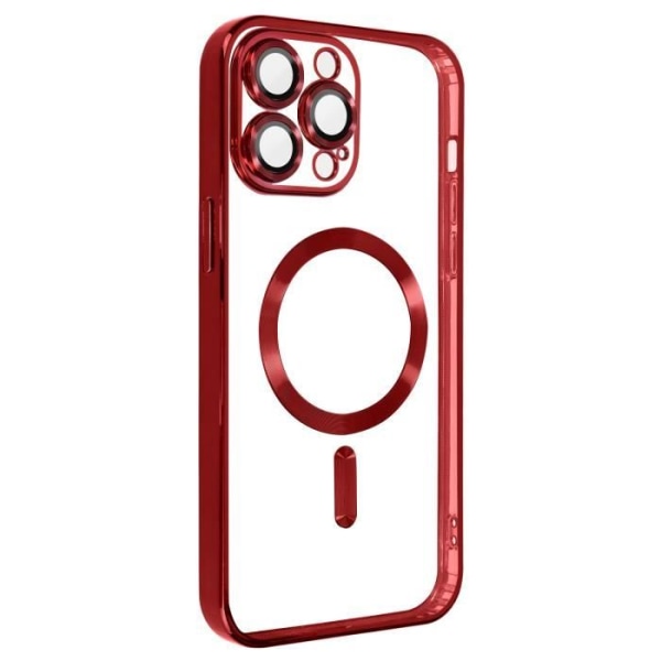 MagSafe Case iPhone 13 Pro Max silikonisuojakameralle Chrome Red