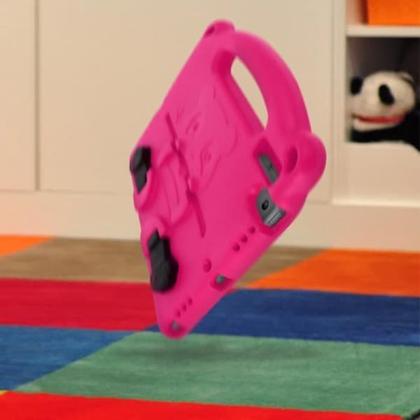 Coque iPad 2019 10.2 - AVISERA - Panda Barn - Skum EVA - Stötsäker - Videostöd Ros