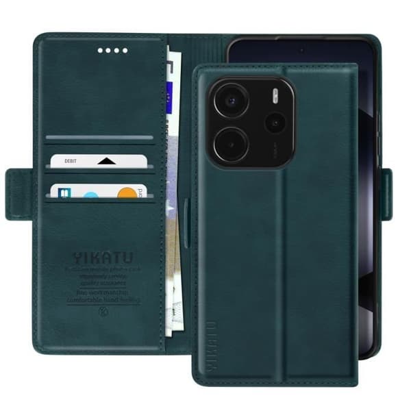Smartphone-etui - Xiaomi - Redmi Note 14 4G - Video-støtte - Indbyggede rum - Blå ande Blå