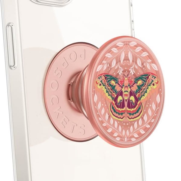 Grepphandtag - POPSOCKETS - Metamorfos - Champagnerosa - Infällbart stöd - Utbytbar PopTop Rosa