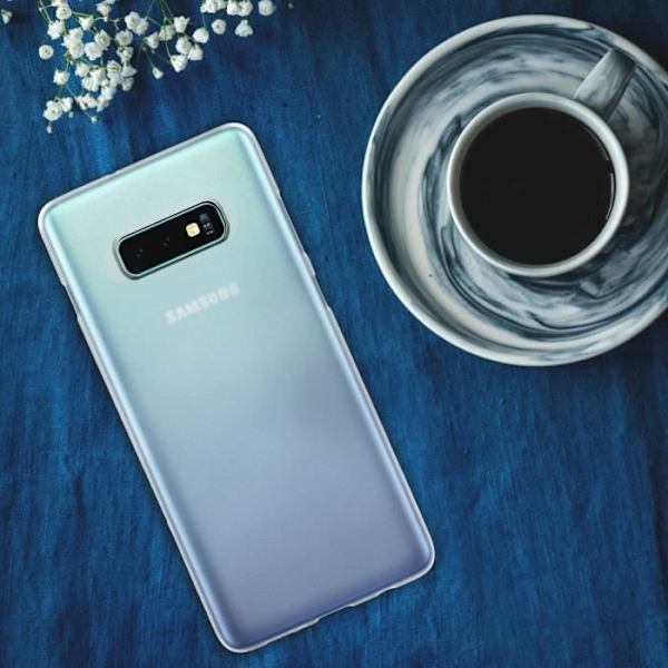 Coque - Galaxy - S10 Lite - Mjuk - Ultra-tunn - Anti-spår - Frostvit Frostad vit